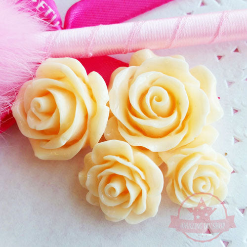 Assorted Sizes Flower Set Resin Flatbacks