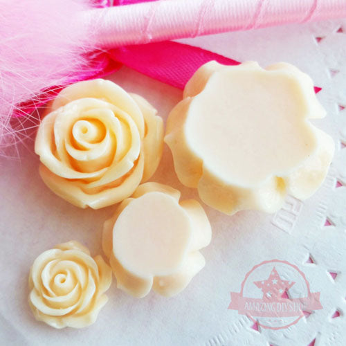 Assorted Sizes Flower Set Resin Flatbacks