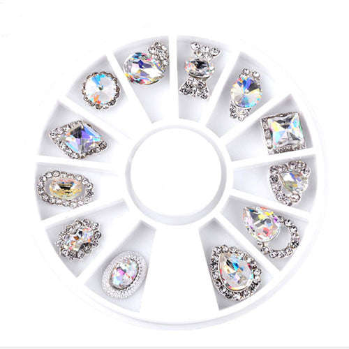 Assorted Shapes Crystal Nail Art Decor - Crystal AB