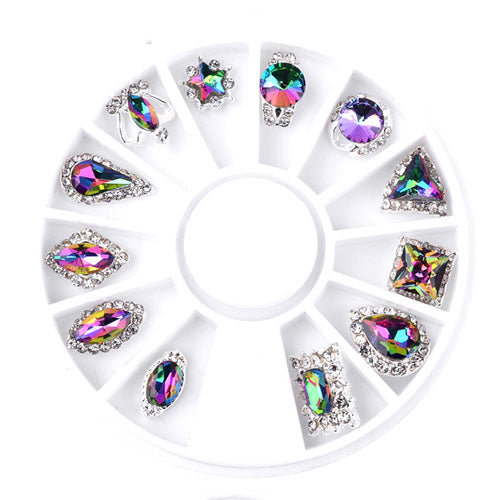 Assorted Shapes Crystal Nail Art Decor - Special Effect Color