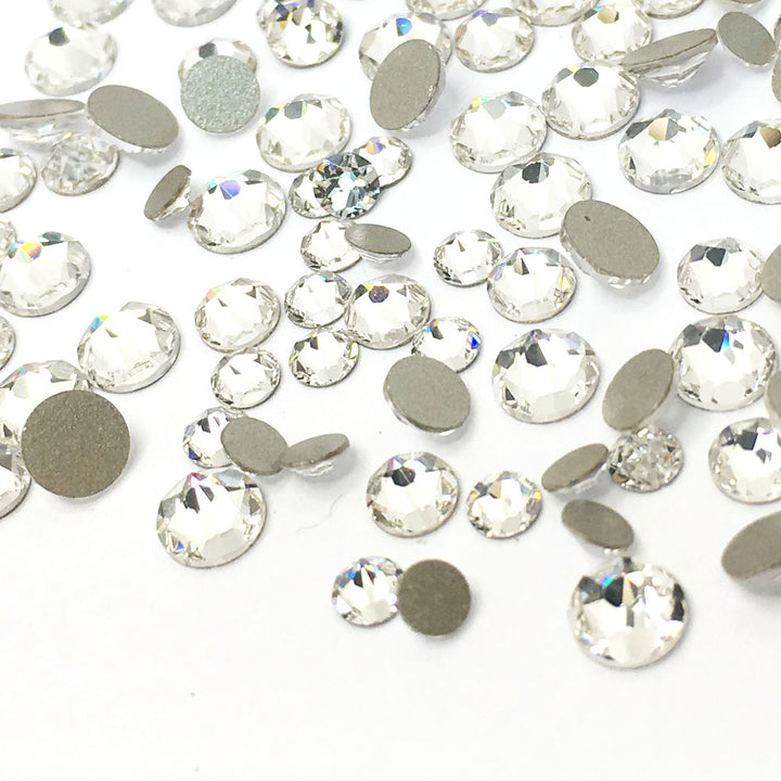 2058 &amp; 2088 Swarovski Flatback No Hotfix Mix Sizes, Crystal (001)