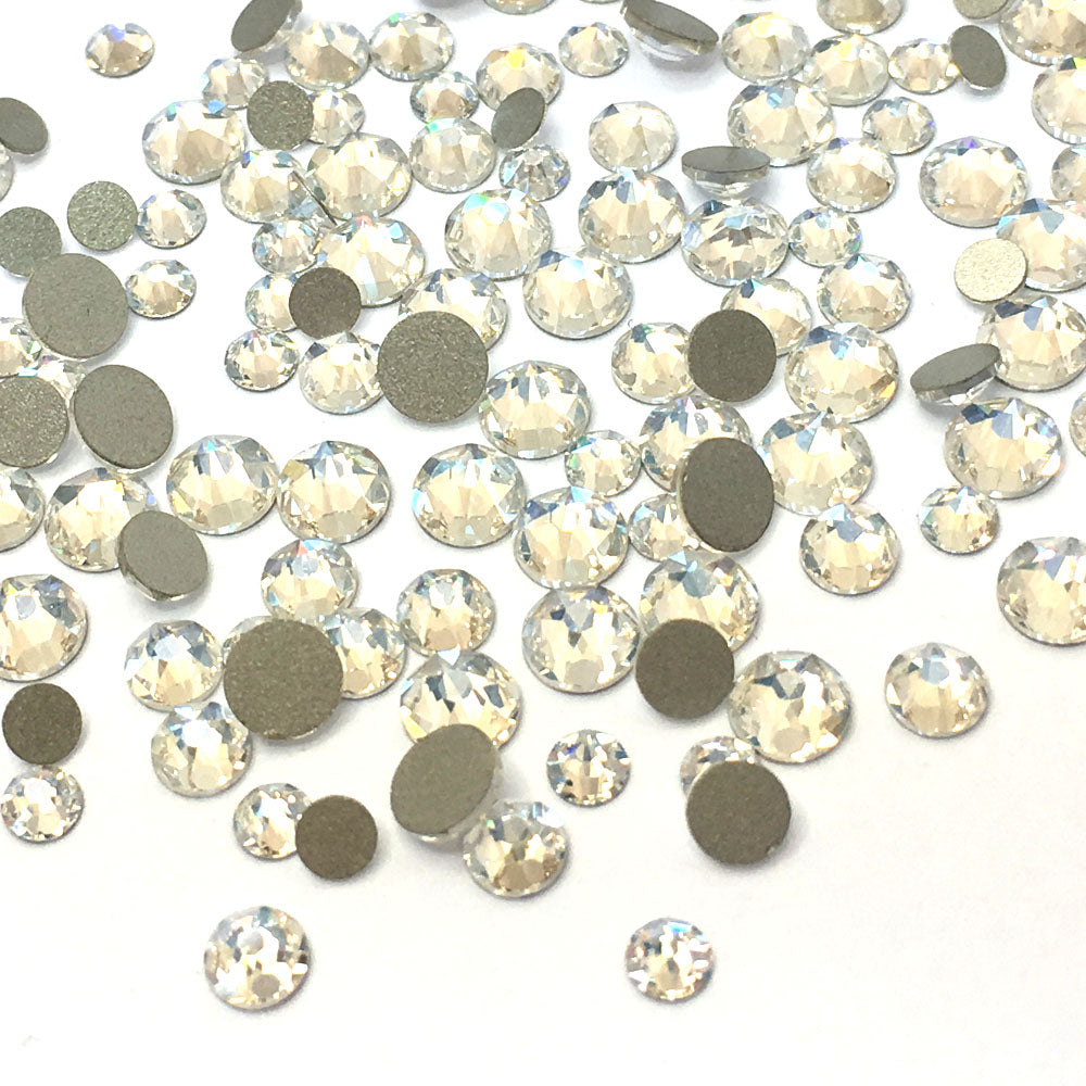 2058 &amp; 2088 Swarovski Flatback No Hotfix Mix Sizes, Crystal Moonlight (001 MOL)