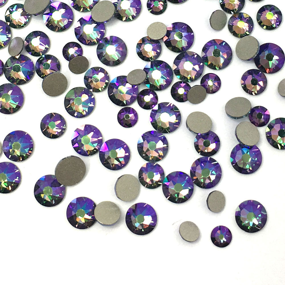 2058 &amp; 2088 Swarovski Flatback No Hotfix Mix Sizes, Crystal Paradise Shine (001 PARSH)