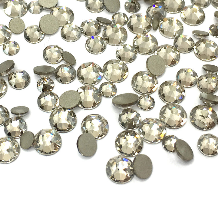2058 &amp; 2088 Swarovski Flatback No Hotfix Mix Sizes, Crystal Silver Shade (001 SSHA)