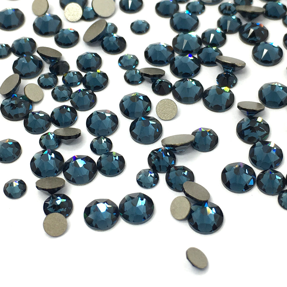 2058 &amp; 2088 Swarovski Flatback No Hotfix Mix Sizes, Montana (207)