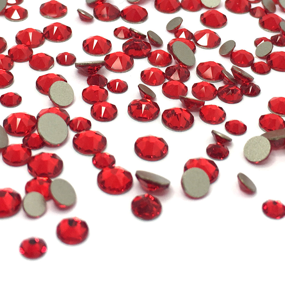 2058 &amp; 2088 Swarovski Flatback No Hotfix Mix Sizes, Light Siam (227)