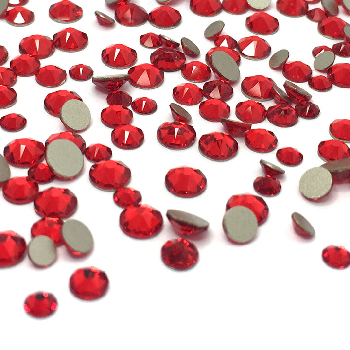 2058 &amp; 2088 Swarovski Flatback No Hotfix Mix Sizes, Light Siam (227)