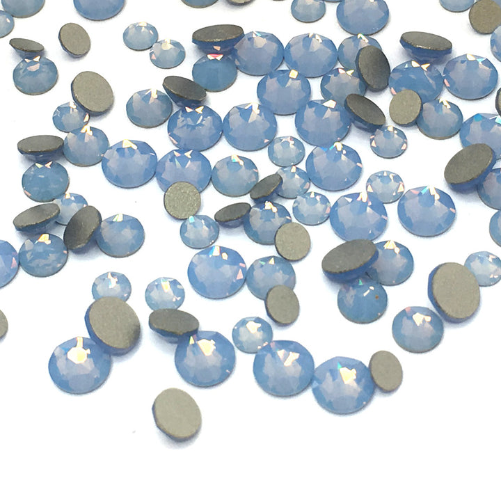2058 &amp; 2088 Swarovski Flatback No Hotfix Mix Sizes, Air Blue Opal (285)