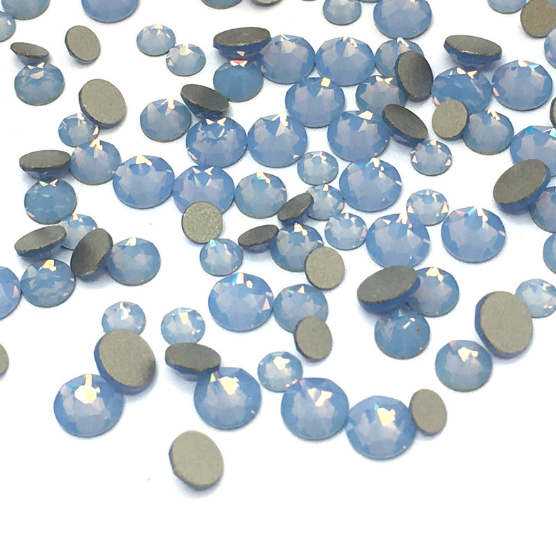 2058 & 2088 Swarovski Flatback No Hotfix Mix Sizes, Air Blue Opal (285)