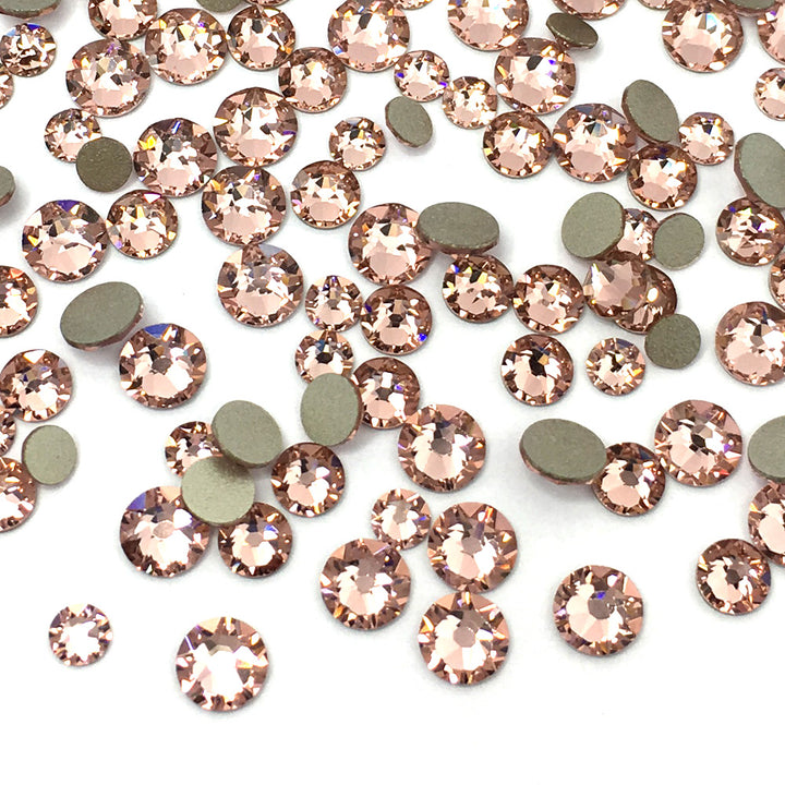 2058 &amp; 2088 Swarovski Flatback No Hotfix Mix Sizes, Vintage Rose (319)