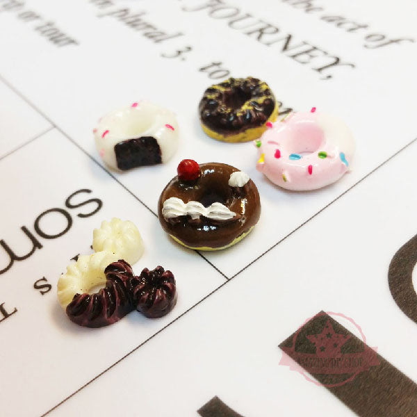 Assorted Mix Resin Flatback Cabochon, Mix Donut