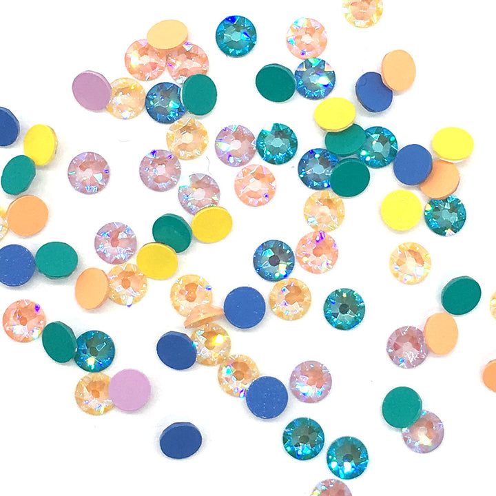 2088 Swarovski Flatback No Hotfix, DeLite Mix Colors