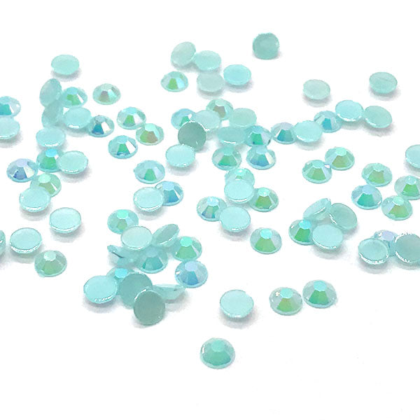 Jelly Resin Flatback Rhinestones, Light Blue AB