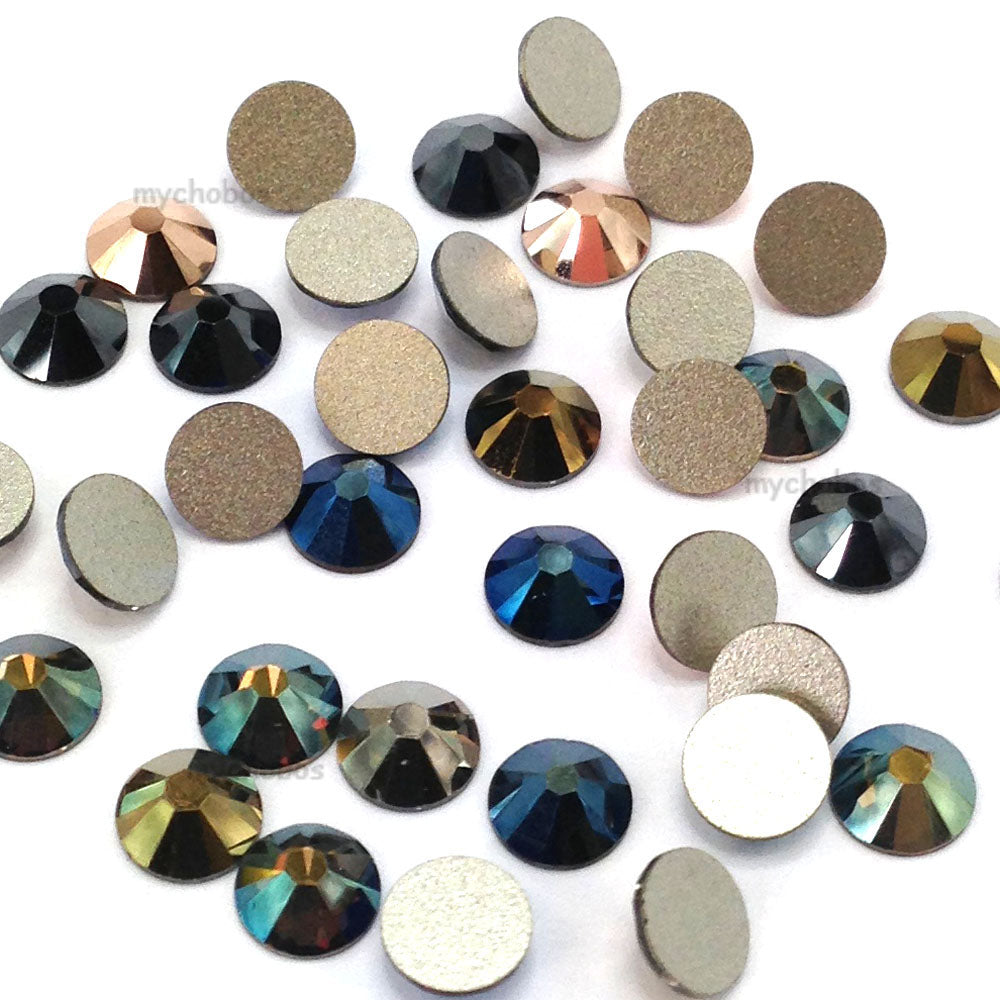 2058 &amp; 2088 Swarovski Flatback No Hotfix, Metallic Mix Colors
