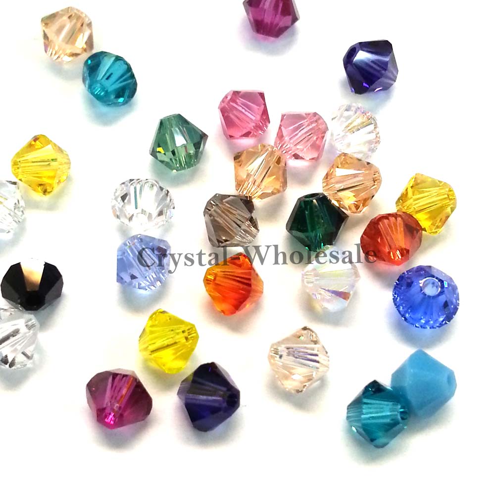 5328 Swarovski Bicone Beads, Assorted Mix Colors