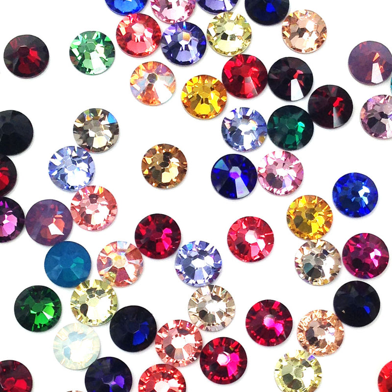 2038 & 2078 Swarovski Flatback Hotfix, Assorted Mix Colors