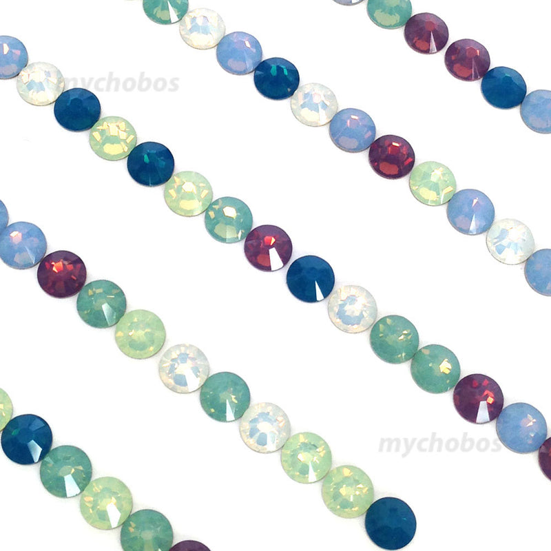 2058 & 2088 Swarovski Flatback No Hotfix, Opal Mix Colors
