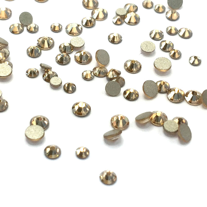 2058 &amp; 2088 Swarovski Flatback No Hotfix Mix Sizes, Crystal Golden Shadow (001 GSHA)