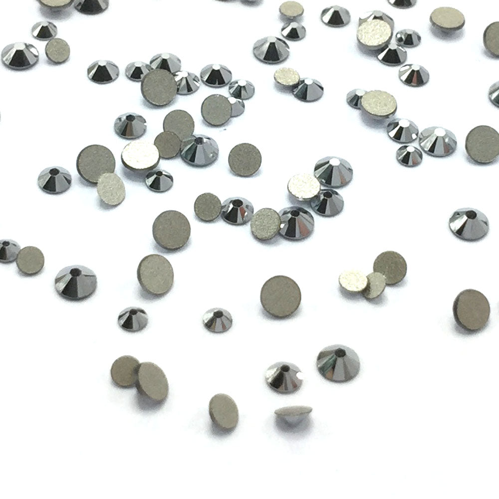 2058 &amp; 2088 Swarovski Flatback No Hotfix Mix Sizes, Crystal Light Chrome (001 LTCH)