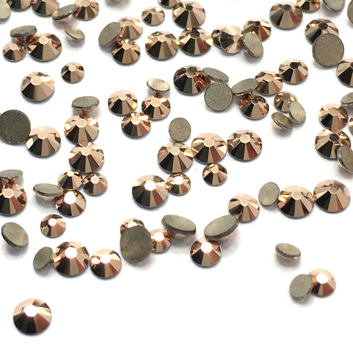 2058 &amp; 2088 Swarovski Flatback No Hotfix Mix Sizes, Crystal Rose Gold (001 ROGL)