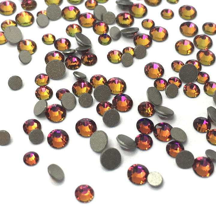 2058 &amp; 2088 Swarovski Flatback No Hotfix Mix Sizes, Crystal Volcano (001 VOL)