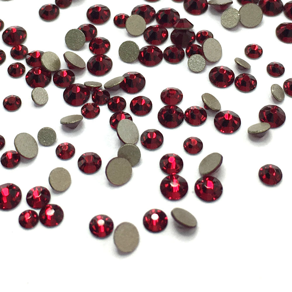 2058 &amp; 2088 Swarovski Flatback No Hotfix Mix Sizes, Siam (208)