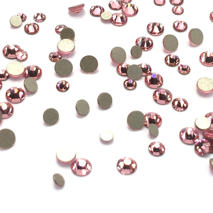2058 &amp; 2088 Swarovski Flatback No Hotfix Mix Sizes, Light Rose (223)