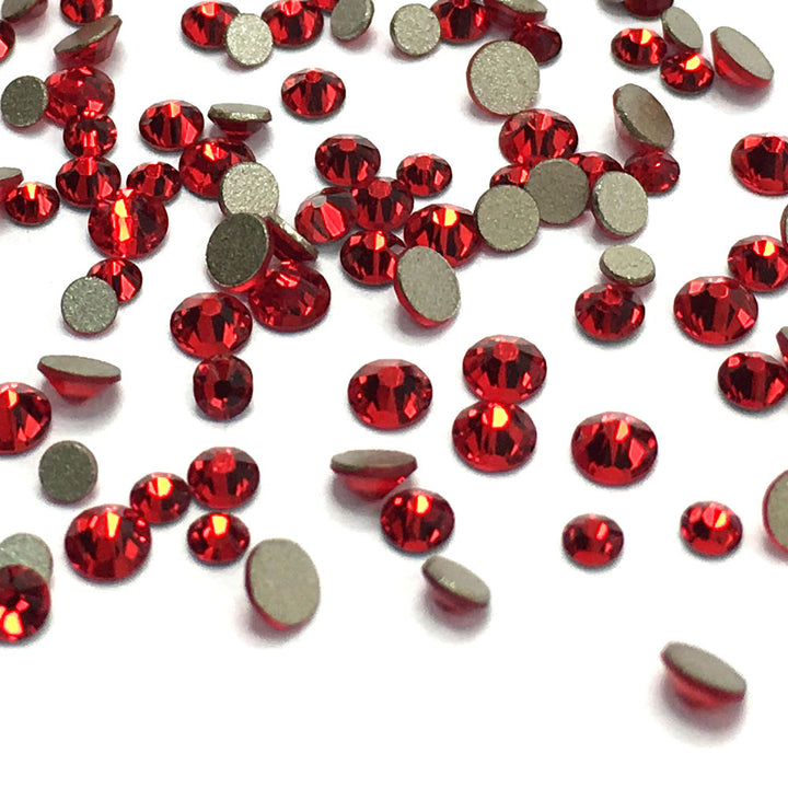 2058 &amp; 2088 Swarovski Flatback No Hotfix Mix Sizes, Light Siam (227)
