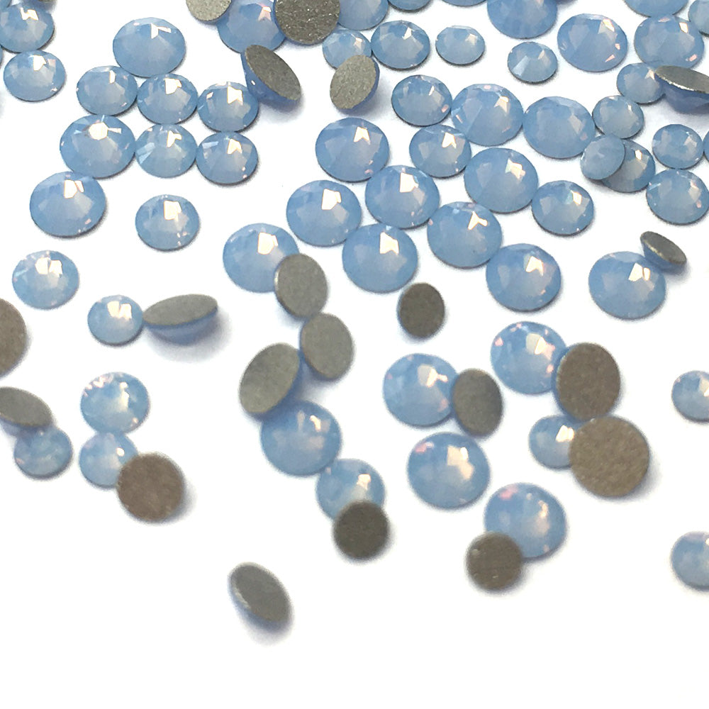 2058 &amp; 2088 Swarovski Flatback No Hotfix Mix Sizes, Air Blue Opal (285)