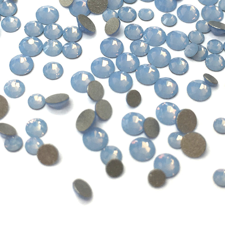 2058 &amp; 2088 Swarovski Flatback No Hotfix Mix Sizes, Air Blue Opal (285)