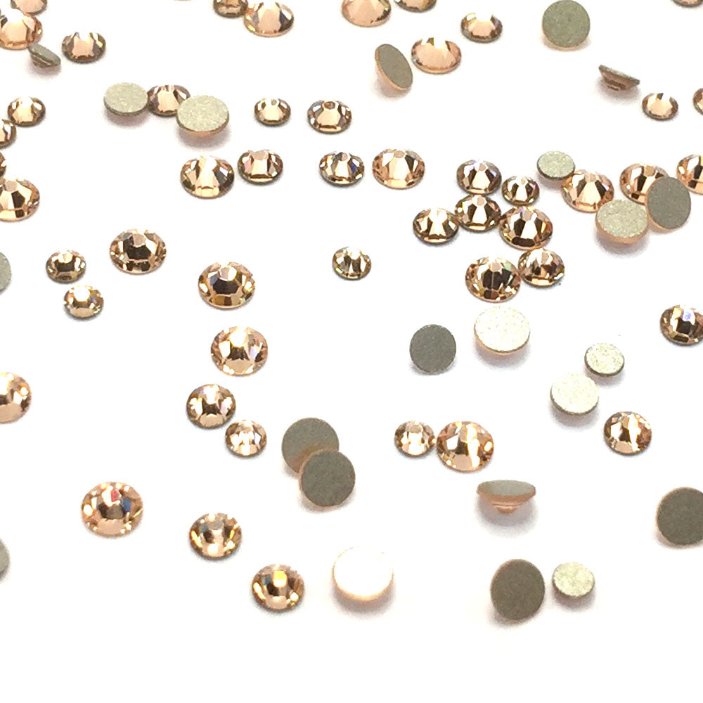 2058 &amp; 2088 Swarovski Flatback No Hotfix Mix Sizes, Light Peach (362)