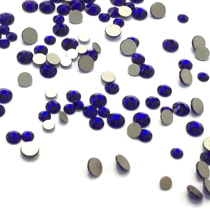2058 &amp; 2088 Swarovski Flatback No Hotfix Mix Sizes, Cobalt (369)